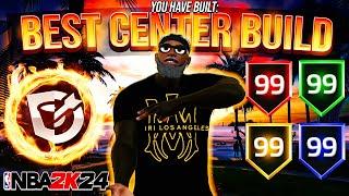 NEW BEST CENTER BUILD FOR BEGINNERS IN NBA 2K24! BEST DEFENSIVE AND SHOOTING CENTER BUILD 2K24!