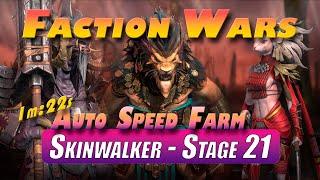 Skinwalker 21 - Auto Speed Farm | Faction Wars | Raid Shadow Legends