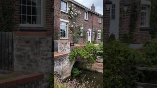 English Country Cottage by a Stream 