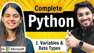Python Full Course️ | Variables & Data Types | Lecture 1