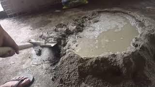 Mixing A Cement