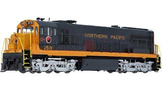 Rivarossi HR2885 / HR2885S Diesellok U25C #2519 Northern Pacific | Spur H0