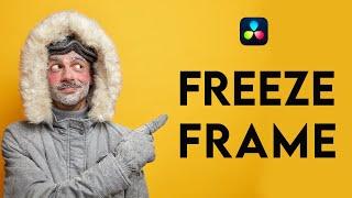 How to make a freeze frame in davinci resolve 18