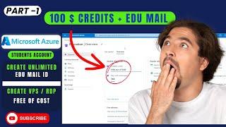 Azure 100$ Student Edu Mail Account Create Complete Guide 2024 | Unlimited RDP/VPS Create Free