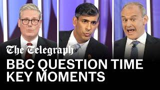 BBC Question Time Leaders' Special - Key moments