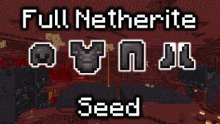 Full Netherite World Record Seed [1 minute 18s]