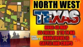 Farming Simulator 17 - North West Texas 4X Map - "Map Mod Review"