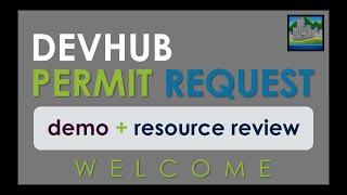 Apply for permits online: DevHub Permit Request Training