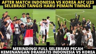 MERINDING! PEMAIN SUPORTER TIMNAS NANGIS SEMUA,FULL SELEBRASI KEMENANGAN DRAMATIS INDONESIA VS KOREA