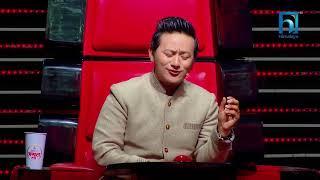 Raju Lama Singing Tamang Song in The Voice Kids Nepal