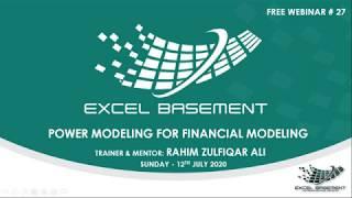 Webinar # 27 - Power Modeling for Financial Modeling by Rahim Zulfiqar Ali