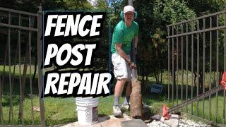 How to Replace a Fence Post | Aluminum Fence Post Repair