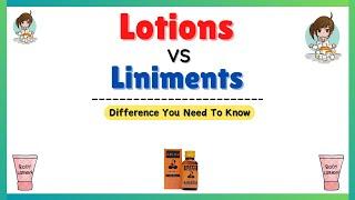 Liquid dosage form, lotion and liniment difference, dosage form pharmacology