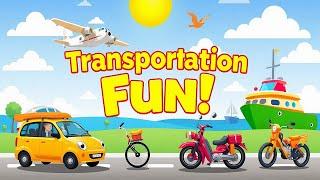 Transportation Fun | Exciting Kids Song About Cars, Trains, Planes, and More!