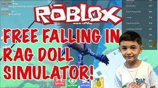 ROBLOX FREE FALLING IN RAG DOLL SIMULATOR! BULL CHASE ROBLOX!