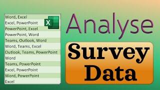 Analyse survey results with multiple answers using Power Query - Excel and Power BI