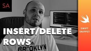 Swift UITableView - Insert and Delete Rows - Tutorial
