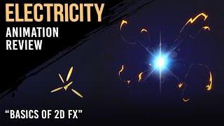 Electricity/lightning animation review ["Basics of 2D FX" course]