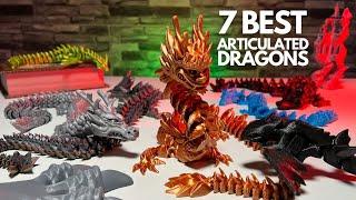 Top 7 Articulated 3D print Dragons - 3D print timelapse compilation on Creality CR-6 SE - 4K video