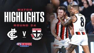 Carlton v St Kilda Highlights | Round 24, 2024 | AFL