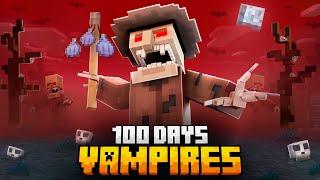 100 DAYS IN THE VAMPIRE WORLD IN MINECRAFT!