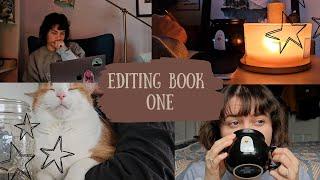 editing my first book & diving into fan fiction || writing vlog