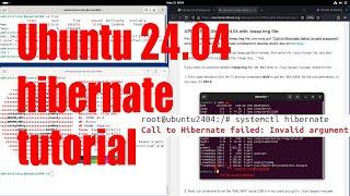 Ubuntu 24.04 how to enable hibernate tutorial - May 2024 - f12b2a62