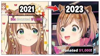 Risu's $1000 donation notification from time to time (2021 to 2023)