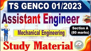 TS GENCO AE Mechanical Section A Study material for all Mechanical aspirants by SRINIVASMech