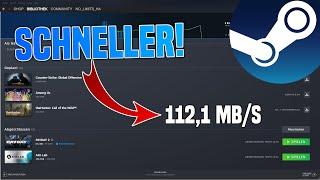 Steam DOWNLOAD beschleunigen Tutorial | Schneller Downloaden