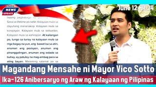 Live: Mayor Vico Sotto | ika-126 Anibersaryo ng Kalayaan ng Pilipinas | Pasig News Update