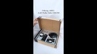 Unboxing ABELL A-80 Walkie Talkie  UHF/FM 