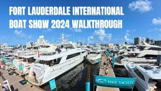 A walkthrough of Fort Lauderdale International Boat Show 2024 - The Largest In Water Boat Show