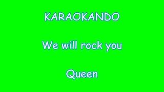 Karaoke Internazionale - We Will Rock You - Queen ( Lyrics )