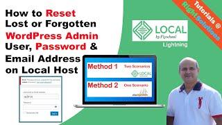 How to Reset WordPress Admin Password on Localhost  - Local By Flywheel