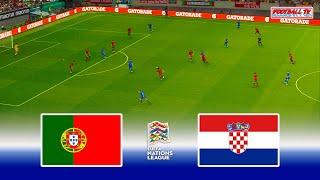 Portugal vs Croatia | UEFA Nations League 24/25 | Full Match All Goals | PES 21 Realistic Gameplay