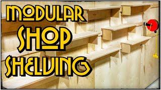 FRENCH CLEAT SHOP SHELVES | One Sheet of Plywood | A Glimpse Inside How To