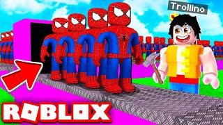 ¡¡LA FÁBRICA DE SPIDERMAN EN ROBLOX!! ️️ Super Hero Tycoon