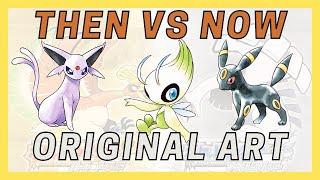 Johto 100 Pokemon Original Artwork Then vs Now [Ken Sugimori]