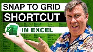 Excel Shortcuts When Drawing Shapes: Circles, Squares, and Snap to Grid - Episode 2140