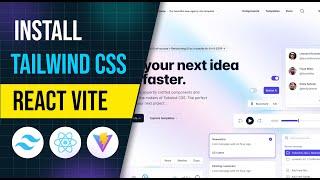 Install Tailwind CSS to React Vite project | Adding Tailwind CSS | React Vite Project