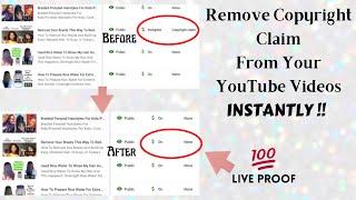 How To Remove Copyright Claims From Your YouTube | Easy