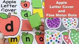 Apple Letter Cover and Fine Motor Dots