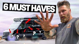 CAMPERVAN MUST HAVES . Not what you think!!!! CAMPING GEAR