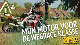 Mijn motor voor de Wegrace Klasse op de Zwarte Cross!