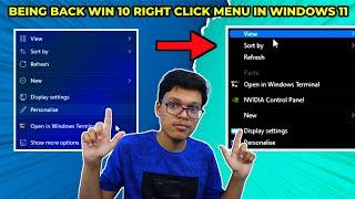 How to Get Back Old Right-Click Menu in Windows 11 - In Tamil | Loop Tech