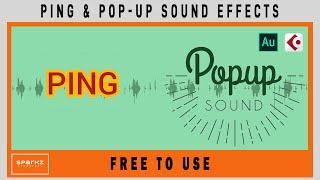 Ping & Pop-Up Sound Effect Collections | 5 Minutes | SFX
