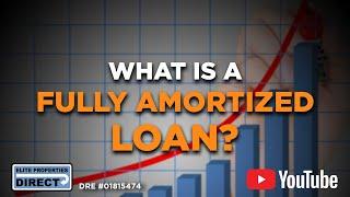 What is a fully amortized loan?