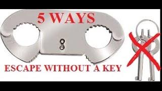 How To Escape Thumbcuffs 5 Ways Without A Key Handcuffs Locksmith Secrets Picking School Pick Scam