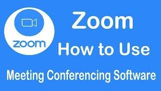 How to Use Zoom Meeting conferencing software - learn with Ashik